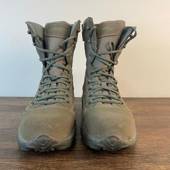 Converse C8990 Tactical Work Boots Men’s 13 Leather ASTM F2413 EH Side Zip - Picture 11 of 13